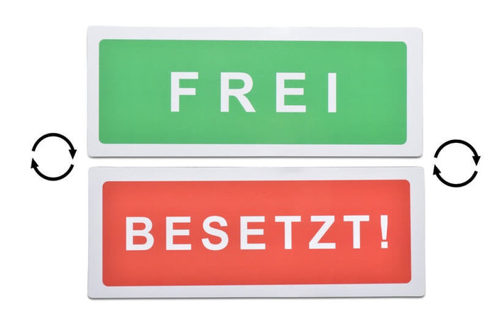 Frei/Besetzt Magnet-Wendeschild (PVC-Flex)