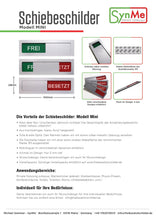 Laden Sie das Bild in den Galerie-Viewer, "FREI/BELEGT" Schiebeschild Mini