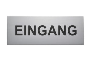 "EINGANG" Alu-Türschild 16 x 6 cm