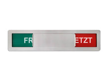 Laden Sie das Bild in den Galerie-Viewer, &quot;FREI/BESETZT&quot; Metall-Schiebeschild FERRA