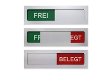 Laden Sie das Bild in den Galerie-Viewer, "FREI/BELEGT" Schiebeschild Mini