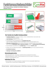 Laden Sie das Bild in den Galerie-Viewer, &quot;BUSSARE E ATTENDERE!/NON DISTURBARE!&quot; Schiebeschild Classic XL