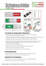 Laden Sie das Bild in den Galerie-Viewer, BITTE KLOPFEN/BITTE WARTEN! SIE WERDEN AUFGERUFEN! Schiebeschild Basic