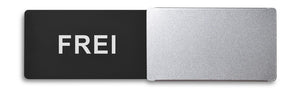 "FREI/BESETZT" Schiebeschild Style (silberner Schieber)