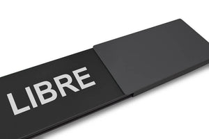 "LIBRE/OCCUPÉ" Schiebeschild Style (schwarzer Schieber)