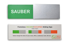 Laden Sie das Bild in den Galerie-Viewer, "SAUBER/SCHMUTZIG" Schiebeschild Style (silberner Schieber)