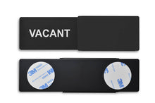 Laden Sie das Bild in den Galerie-Viewer, &quot;VACANT/OCCUPIED&quot; Schiebeschild Style (schwarz)