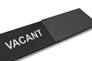 "VACANT/OCCUPIED" Schiebeschild Style (schwarz)