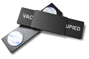 "VACANT/OCCUPIED" Schiebeschild Style (schwarz)