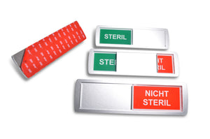 "STERIL/NICHT STERIL" Schiebeschild Classic XL