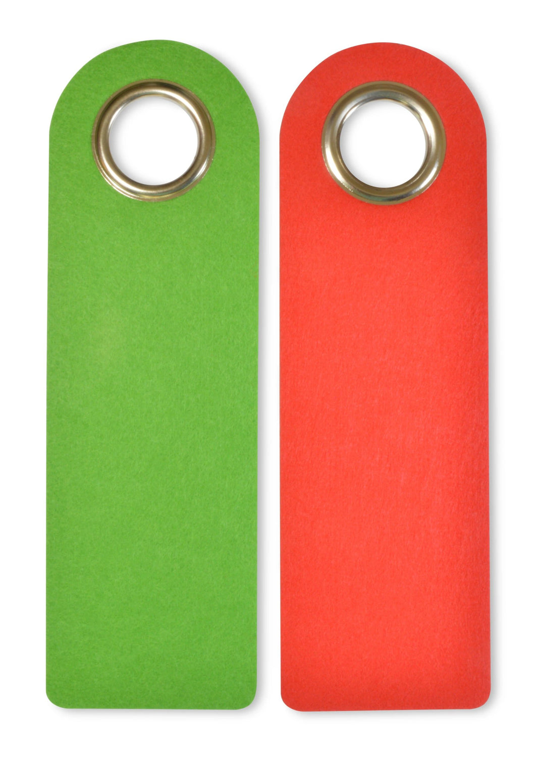 2er Pack neutrale rot/grüne Türgriffschilder