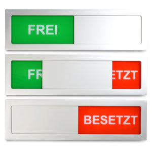 "FREI/BESETZT" Schiebeschild Design L